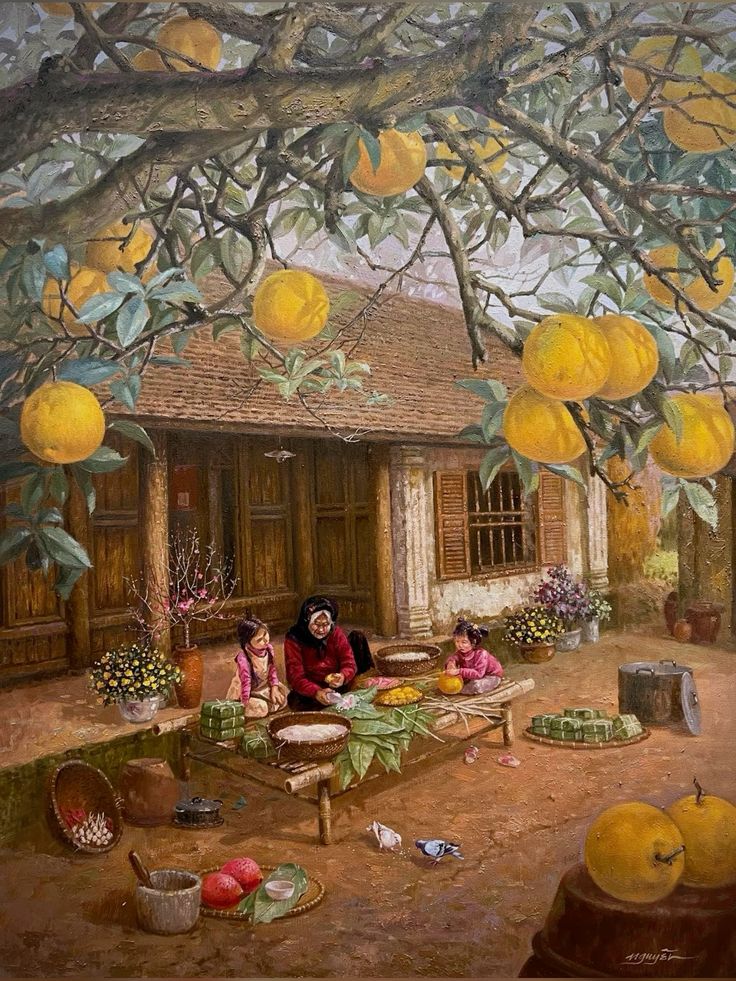 Cảnh đồng quê và sinh hoạt